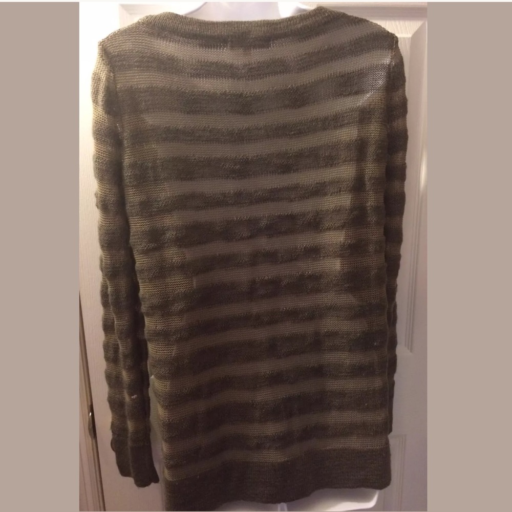 BB DAKOTA Striped Knit Sweater olive green - Picture 5 of 8